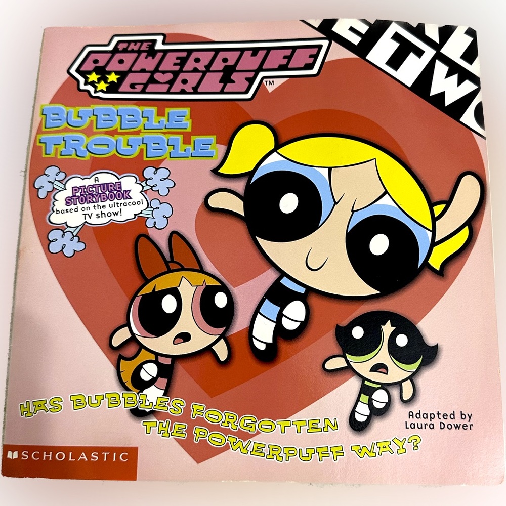VTG RARE 2000 BUBBLE TROUBLE The PowerPuff Girls - First Edition BOOK CARTOON
